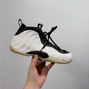 Nike white and black Foamposites